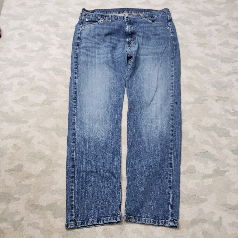 Levi's 505 Jeans Mens 38x30 Blue Straight Leg Denim Medium Wash Workwear Street